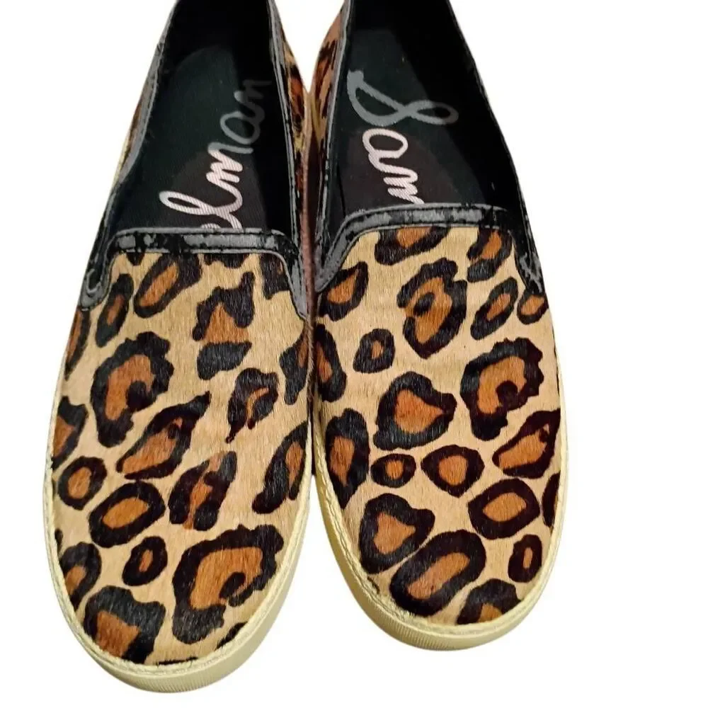 Sam Edelman Khloe Leopard Slip On Loafers size 7.5 Women's